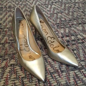 Sam Edelman Hazel Heel 8.5  ‘Jute Soft Metallic’